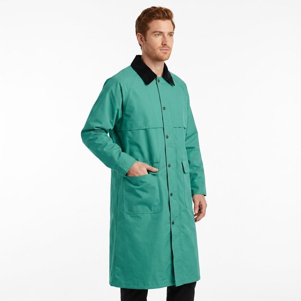 CHARLES RIVER APPAREL Green Lightweight Hiking Jacket Men Vinyl Size M